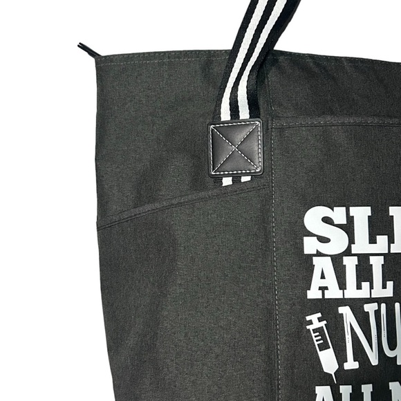 Nurse Tote Bag Work Bag Pockets Shoulder Straps Large Compartments - Picture 4 of 8